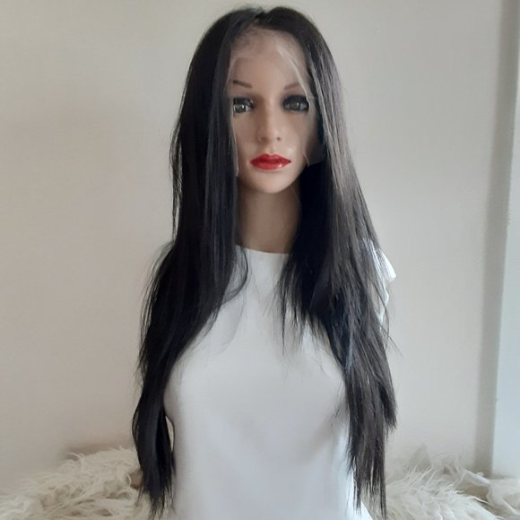 Brown lace front wig 13x4 lacefront color 2 layered. main image 5